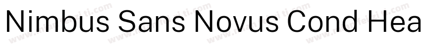 Nimbus Sans Novus Cond Heavy字体转换